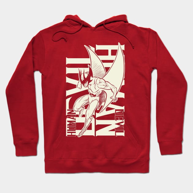 Devilman Cartoon 80s Hoodie by TEEWEB